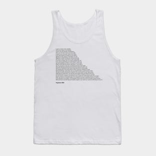 Napoleon Hill Quotes Tank Top